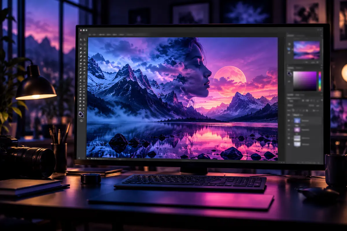 Визуелна илустрација за Adobe Photoshop 2026